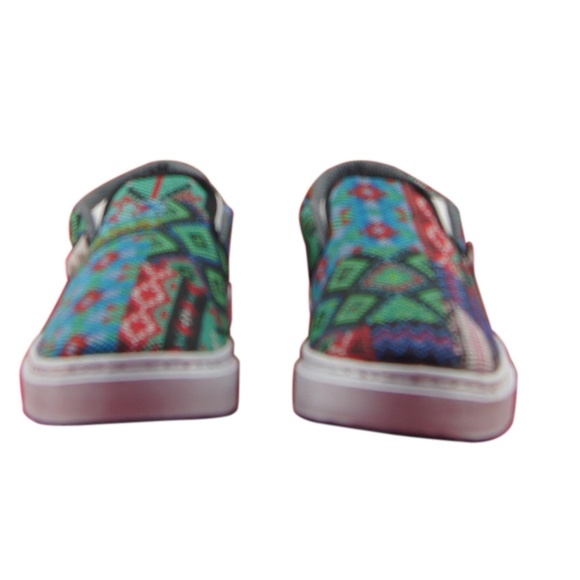 WOMEN'S PRINTED CANVA SNEAKERS ARTISAN TEXTURE ART - Picture 4 of 5